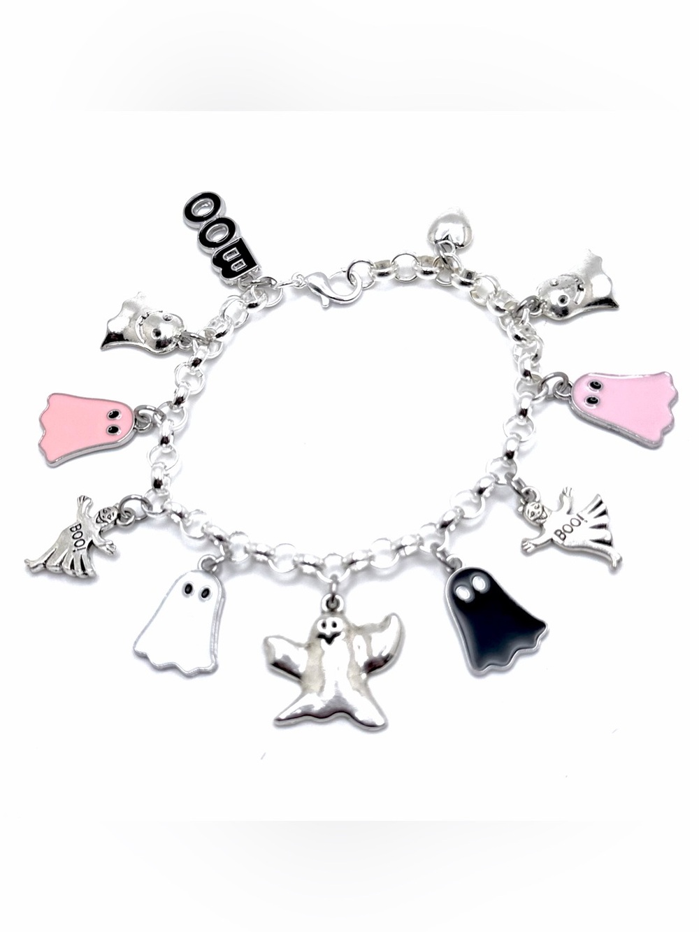 Ghost Charm Bracelet Boo Halloween
